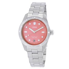 Oris Oris Divers 38mm Sixty-Five Automatic Cotton Candy Pink Dial Watch 01 733 picture