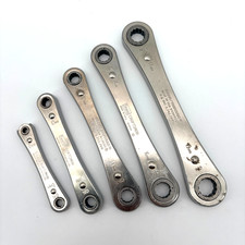 Vintage Sears Craftsman 5 Pc Metric Box End Ratchet Made in USA 943691-943695 picture