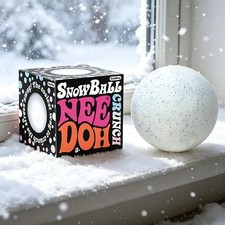 New NeeDoh Snow Ball Crunch Snow Ball Crunch ice Cube Sensory Stress Relieving picture