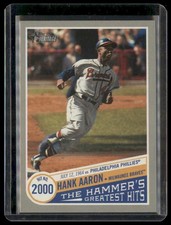 2019 Topps Heritage #THGH-14 Hank Aaron The Hammer’s Greatest Hits picture