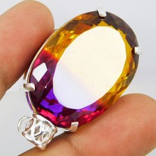 Certified 114.35 Ct Natural Bi-Color Tourmaline Pendant Oval Cut Loose Gemstone picture