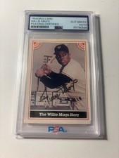 1983 ASA Willie Mays PSA/DNA Autographed Card Giants Hall of Famer picture