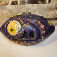 Vtg 1986 TMAC Wart Hog Foam Monster Pig Football Purple 9 Inch Madballs Weird picture