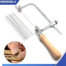 Mini U-shaped Saw For Jewelry DIY Tool Bow Saw Frame With 12 Blades Kit NEW US picture