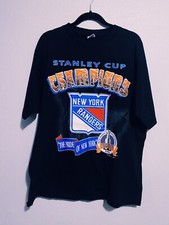 Vintage OG 90’s 94’ New York Rangers Stanley Cup Championship T-Shirt NHL RARE* picture