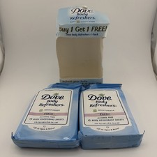 RARE VINTAGE 1990's~DOVE BODY REFRESHERS DEODORANT SHEETS~MOISTURIZER SHEETS picture