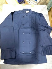 NWT New Navy Blue Chef Coat Jacket w/ Chest Pocket - Size Choice picture