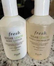 Fresh Sugar Lemon Body Lotion And Shower Gel New sealed 300ml 10 Fl Oz EACH picture