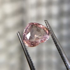 1.26 ct Natural Unheated Orangish Pink Padparadscha | Heart | AGCL Certified picture