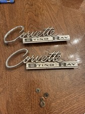 2  Vintage 1963 1964 1965 Corvette Sting Ray Emblem 3797414 Original GM picture