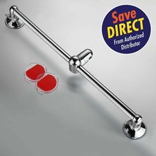 HotelSpa® Insta-Mount Stainless Steel Height / Angle Adjustable Shower Slide Bar picture