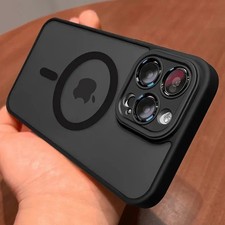 Magnetic Case iPhone 17 16 15 15 14 13 12 11 Pro Max Plus Mag safe Shockproof. picture