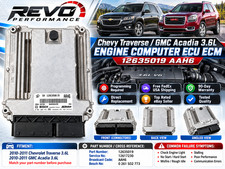 ✅ 10-11 Chevy Traverse GMC Acadia 3.6L Engine Computer ECU ECM 12635019 AAH6 picture