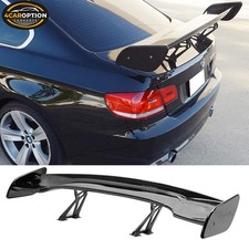 Fits 57 Inch GT Wing Adjustable ABS Glossy Black Rear Trunk Spoiler picture