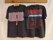 Soundgarden 1992 Tour Vintage 90s Rock Band Sz.L Single Stitch T-Shirt REPRINT picture