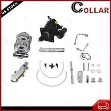 Universal Hydrobooster Hydraulic Power Booster Chrome Master Brake Disc Drum Kit picture