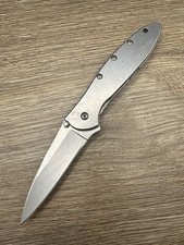 Kershaw Leek 1660 Stainless Ken Onion Design Frame Lock Pocket Knife USA Used picture