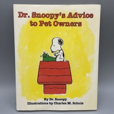 Dr Snoopy’s Advice to Pet Owners Charles M Schulz 1993 Hardcover Peanuts RARE ** picture