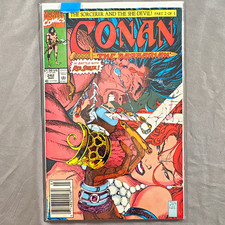 Marvel Comics Conan the Barbarian #242 1992 Jim Lee Cover Conan Red Sonja picture