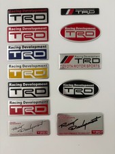 TRD Racing Development Toyota Aluminum Emblem Name Badge JDM Decoration Sticker picture