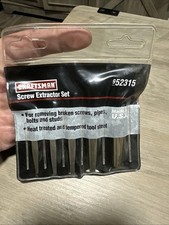 Craftsman Screw Extractor Set 5 Pc #52315 Vintage, made in USA picture