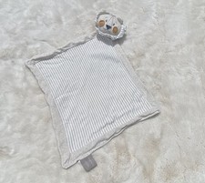 HTF 2019 DEMDACO Tan/Beige Striped Lion Security Blanket/Lovey picture