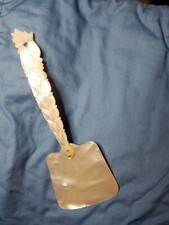Vintage Carved Mother-of-pearl Server picture