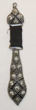 Vtg ATQ? 1920s? Art Deco , Nouveau Stones, 800. silver ? Not sure. #0041 picture