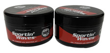 LOT of 2 SoftSheen-Carson Sportin' Waves Gel Pomade Sportin Wavitrol III, 3.5 oz picture