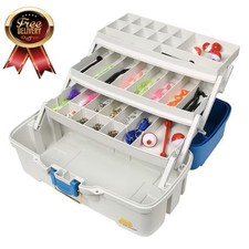 Plano Synergy Fishing Ready Set Fish 180 Piece Tackle Box, Medium, Blue/White picture