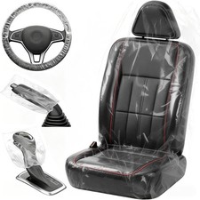 Disposable Car Seat Covers, Clear Plastic Vehicle Seat Protector Set 330 PCS picture