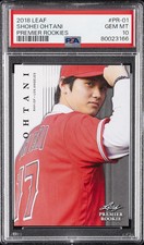 2018 Leaf #PR-01 Shohei Ohtani Premier Rookies RC || PSA 10 GEM MT (408) picture