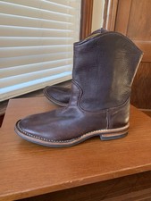 RARE ONE OFF MTO | VIBERG 6 UNSTRUCTURED DEER SKIN ROPER BOOTS picture