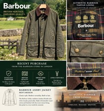 Barbour Ashby Jacket – Men’s Medium – Excellent Condition – Recent Purchase picture