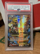 2017 POKEMON XY BLACK STAR PROMO #XY198A FULL ART/M CAMERUPT EX PSA 10 LOW POP picture