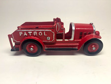 Vintage Kenton Toys Cast Iron Patrol Fire Truck Only VGC missing figures LQQK picture