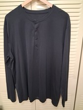 Lululemon The Fundamental Henley Men’s Black Long Sleeve Shirt Sz XL picture