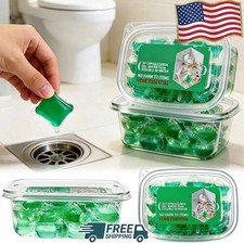 Drain Freshener Pods Sink Odor Eliminator Gel Water Soluble Deodorizer US picture