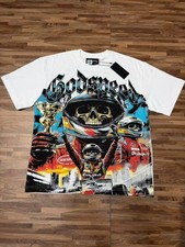 Mens Godspeed Skeleton Racer Champion print Cotton Short sleeved T-shirt picture