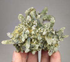 142-gm Green Chlorite included Quartz Cluster on Matrix Specimen from Pakistan. picture