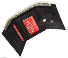 GENUINE LEATHER KIDS SMALL TRIFOLD/MONEY WALLET BY MARSHAL picture