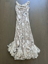 Reformation EVANTHE Prosecco Blossom Floral Maxi Silk Dress - With tags - Size 8 picture