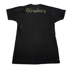 Vintage Streakers Tee Shirt Mens Medium Black Single Stitch High School USA 80s picture