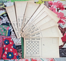 Vintage 1940's Postal Chess Game by Chess Review postcards picture