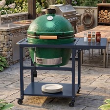 Big Green Egg Table for XL BGE with Locking Casters, Grill Stand w/ Side Table picture