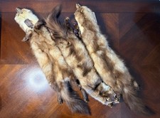 Vintage Gordon's Furs Genuine 3-Part Stone Marten Fur 1950’s Stole Scarf picture