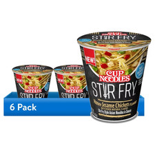 (6 pack) Nissin Foods Cup Noodles Stir Fry Ramen Noodles, Honey Sesame Chicken  picture