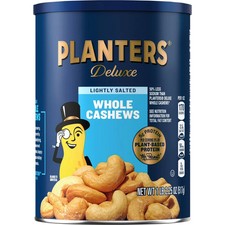 Planters Deluxe Lightly Salted Whole Cashews, 18.25 oz Canister picture