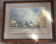 VINTAGE AL ROUNDS Professionally Framed limited Painting Print Signed 1981 picture