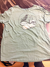 Heritage by Torrid Green Knit Graphic Print Skull Crew Neck Short Sleeve T-Shirt picture